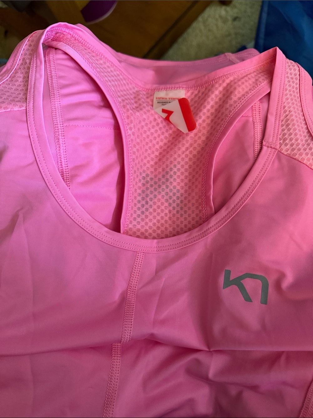 Kari Traa Pink Racerback Performance Tank (M)